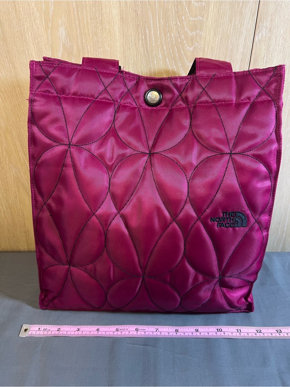 The North Face Quilted Berry Magenta Tote
